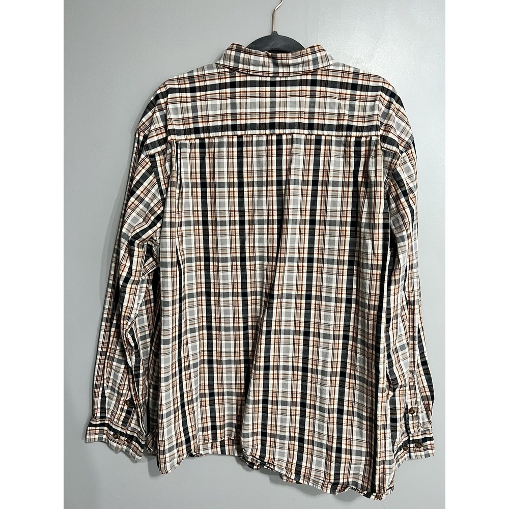 Men's Carhartt Long Sleeve Button Down Shirt Size‎ 2XL Plaid Relaxed XXL - Picture 3 of 6